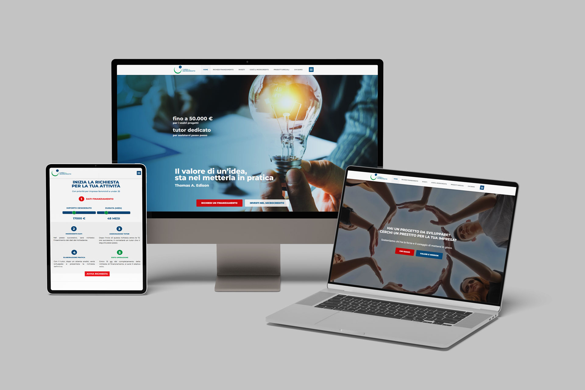 Realizzazione sito web Cassa del Microcredito