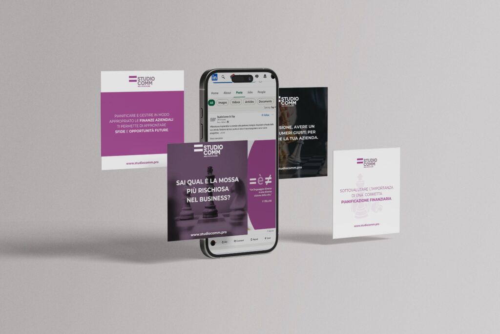 gestione copy e social per studio comm