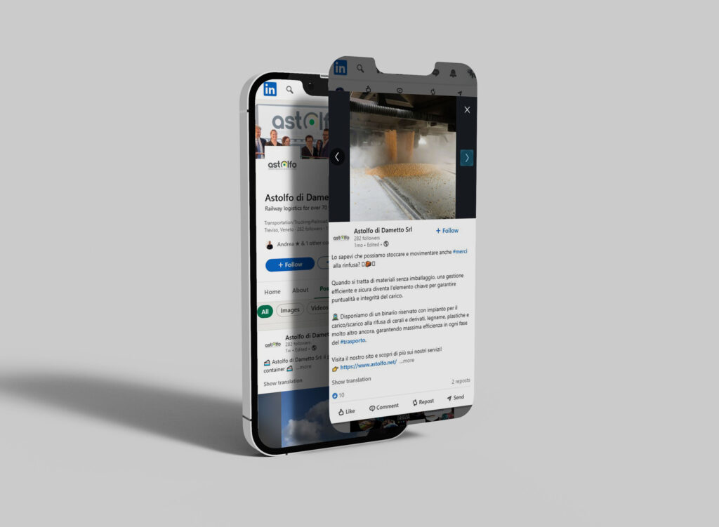 Gestione social per il cliente Astolfo